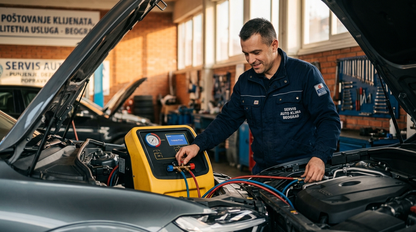 Servis auto klima u Beogradu: Punjenje, dezinfekcija i popravka kompresora