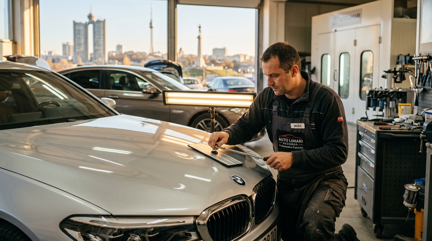 Auto limari u Beogradu: Popravka karoserije, farbanje i sanacija oštećenja od grada