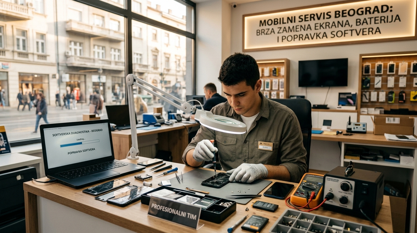 Servisi mobilnih telefona u Beogradu: Brza zamena ekrana, baterija i popravka softvera